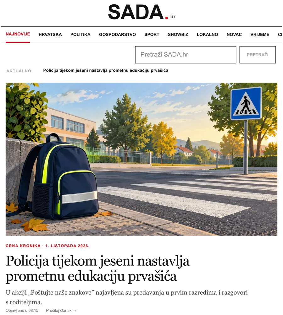 Pregled SADA.hr platforme u razvoju (testna verzija)